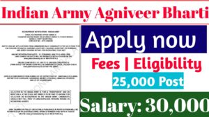 Read more about the article Indian Army Agniveer CEE Bharti 2026: इंडियन आर्मी अग्निवीर सीईई पदों पर ऐसे करे आवेदन ?